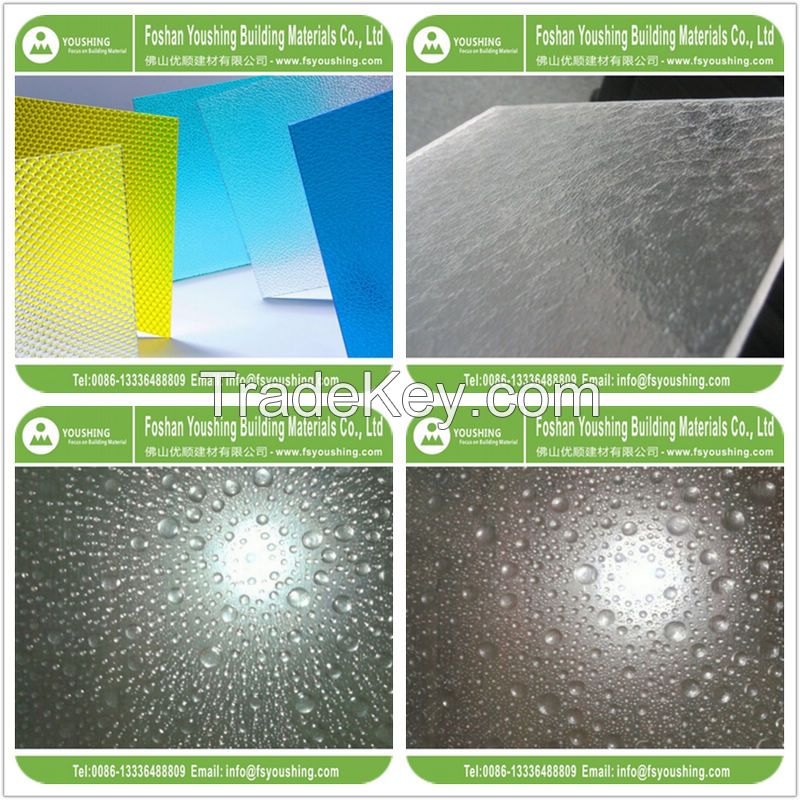 Selling Polycarbonate Solid Sheet PC Sheet Embossed Sheet with 10 Years Warranty Good quality Low price