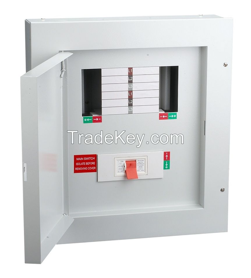 Three Phase Metal Distribution Board with 250A/125A Isolator