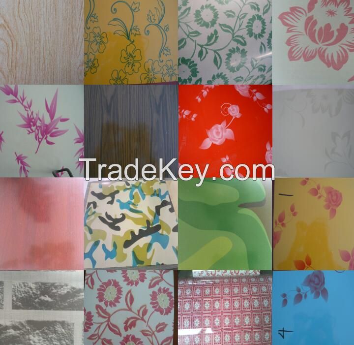 print flower ppgi, flower printed prepainted galvanized steel coil