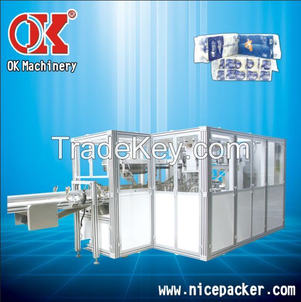 Full-auto Toilet Tissue Bundling Packing Machine