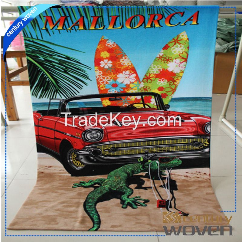 Fashion design customized printed beach towels 