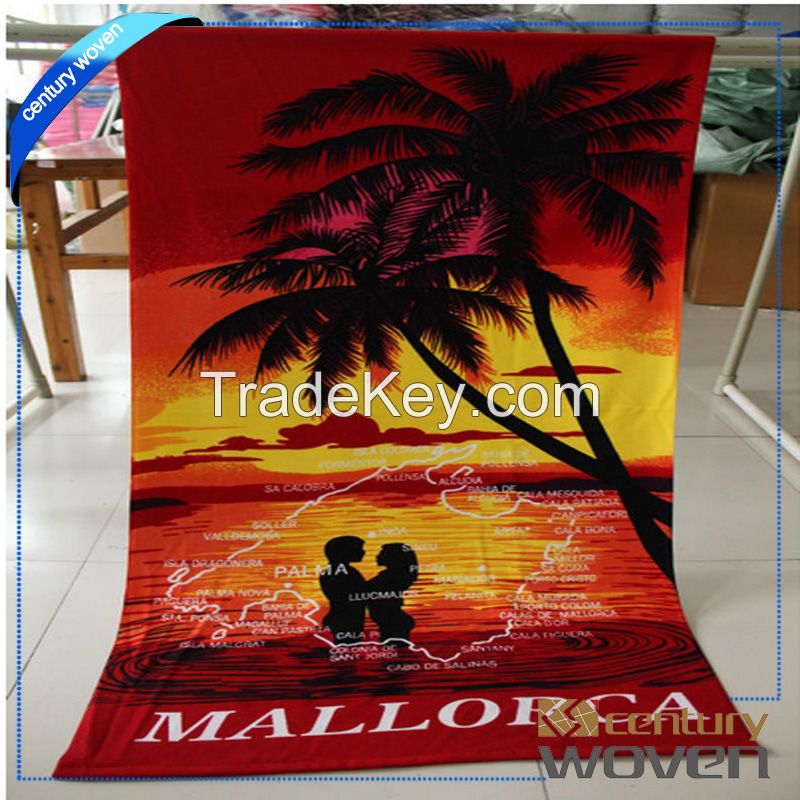 Fashion design customized printed beach towels 