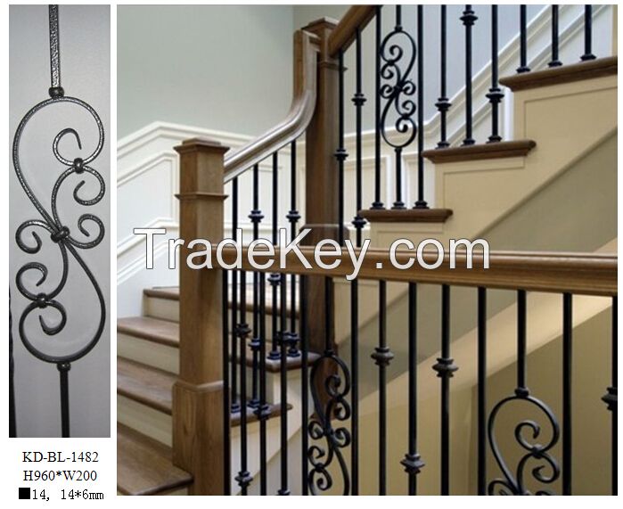 Factory Supply Decorative Wrought Iron Balusters Wholesale