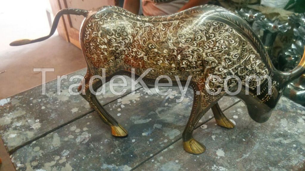 100% Brass Metal Bull Size 12 inch.....