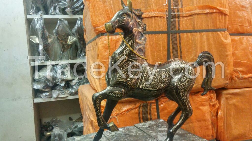 100% Brass Metal Horse Size 20 inch.....