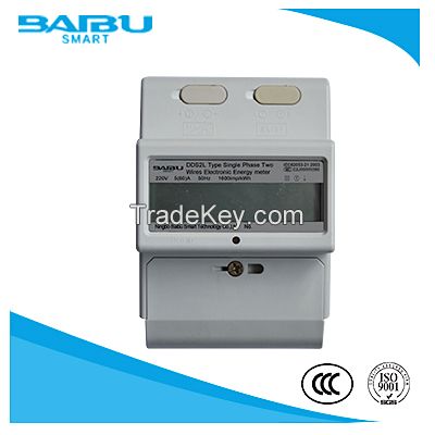 Din Rail Kwh Energy Meter / Two Wire Active Energy Meter