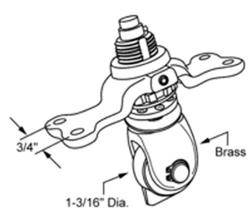 Mall Door Roller - Inboard 13-1749