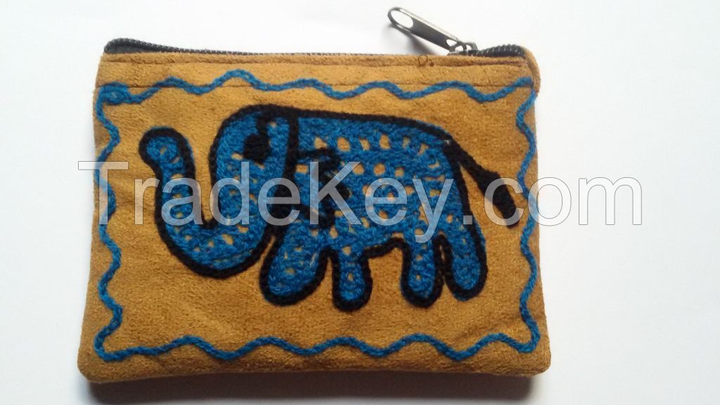 Handmade Embroidered coin/ Purse/ Wallet Fairtrade