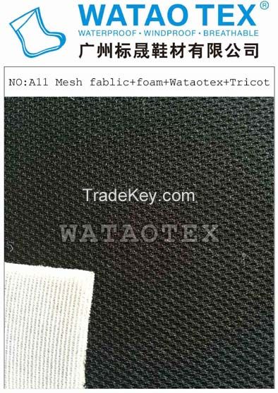 waterproof&amp;breathable shoe fabric,high air-permeability