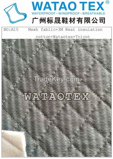 waterproof&amp;amp;breathable shoe fabric, low air-permeability