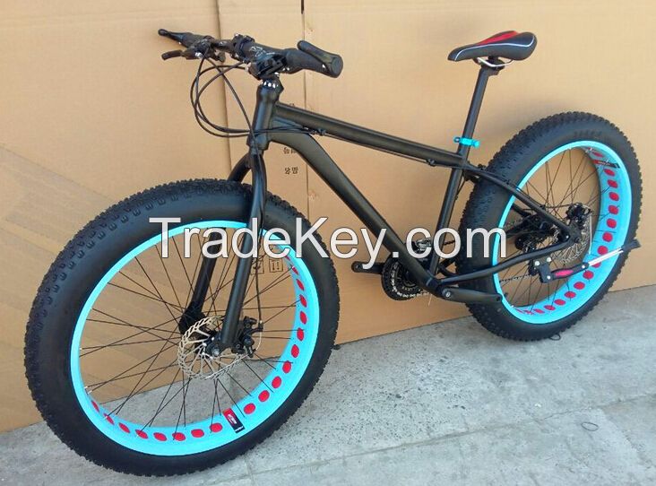 26*4.0 fat tire mountain bike snow bicycle