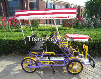 2seaters lovers sightseeing bike tandem bicycle with kid seat