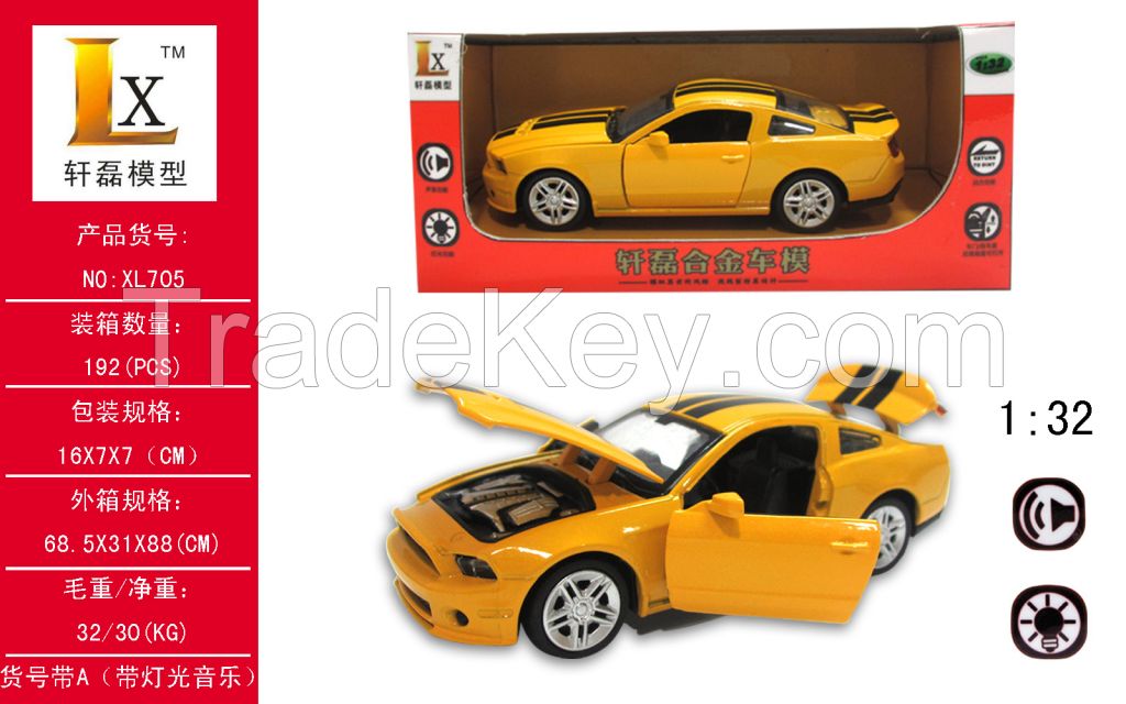 1:32 Bumblebee pull back alloy sport car