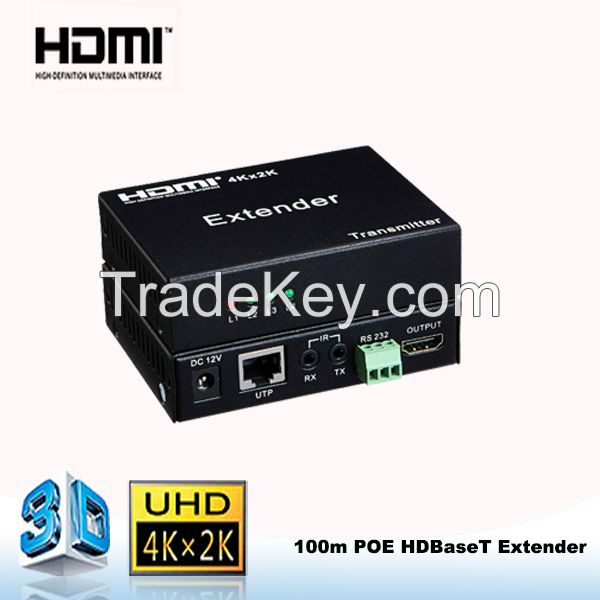 RS232,bi-directional IR control 100m POE Extender