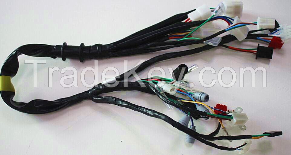 automotive wire harness for cars and motos and electric bicycle