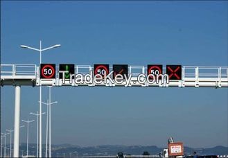 Single Chip Color Fame Nichia DIP510 DC 5 V IP65 Led Traffic Display Signs For Outdoor