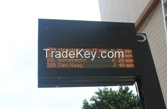 Long Life White Color Fame 1R1W Single Chip Led Traffic Display Sign 900.5x600.5 x 69mm