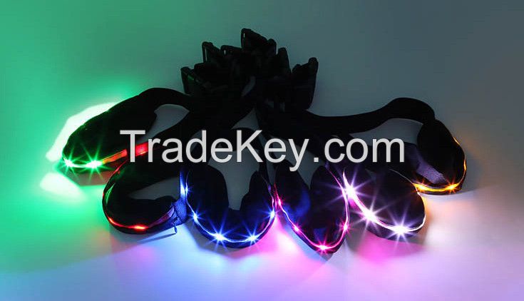 led sport running waist bag flashing LED waist bag