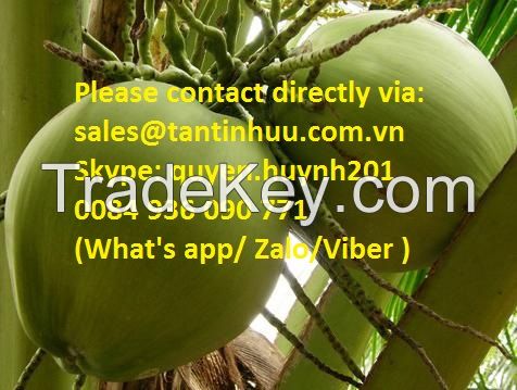 Young coconut from Viet nam with special water 