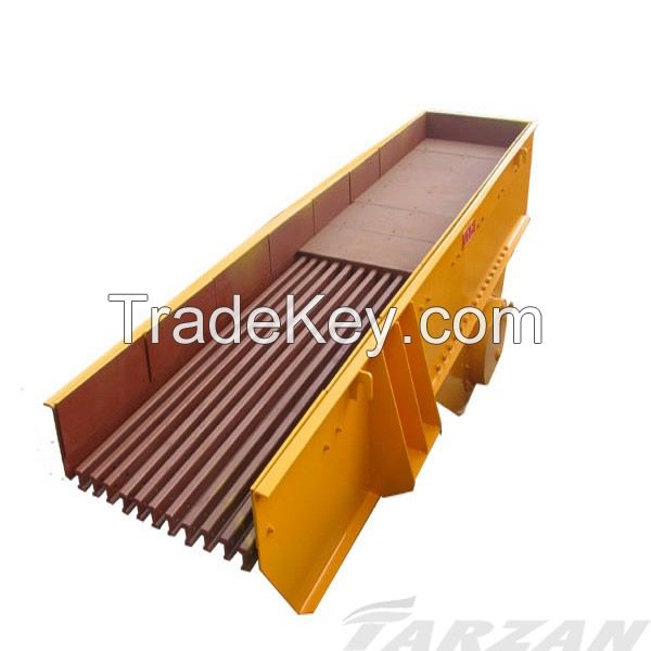 Vibrating feeder for stone crusher line, sand making line in industrial production