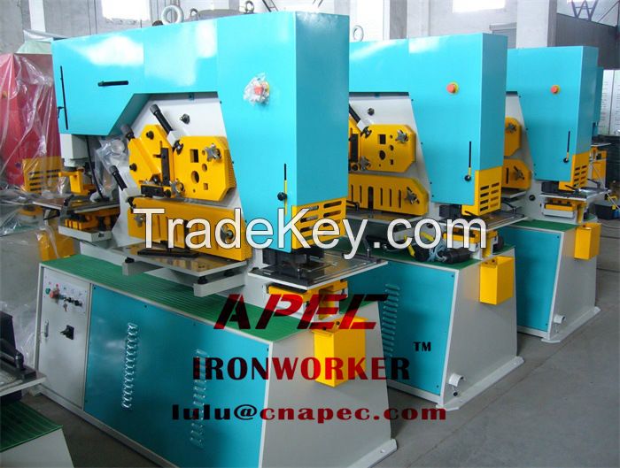 APEC Hydraulic Ironworker Machine AIW-45 (+86 18952636369)