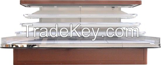 supermarket multideck upright ring type display referigerator