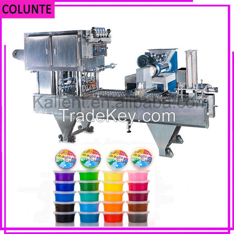 Full automatic cup plasticine packing machine