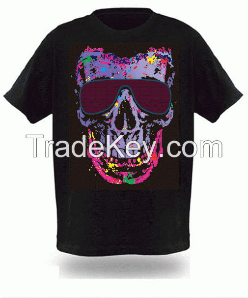 silk screen EL T shirt