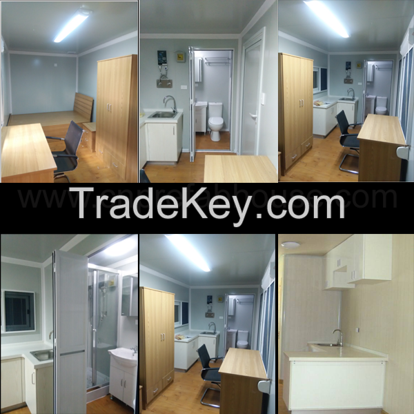 Professional design ISO certificated 20ft container houses