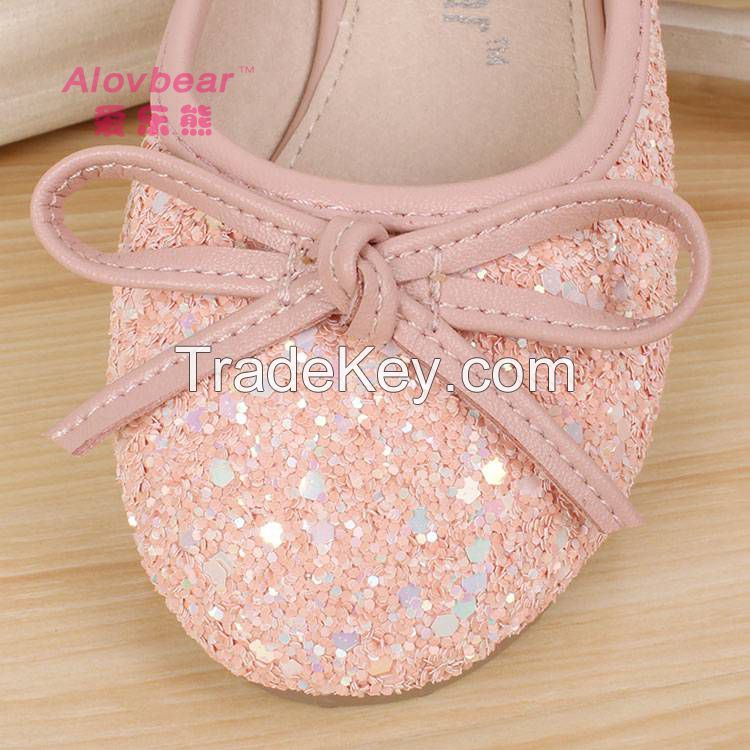 Guangzhou china factory new style fashion cheap pretty children's shoes