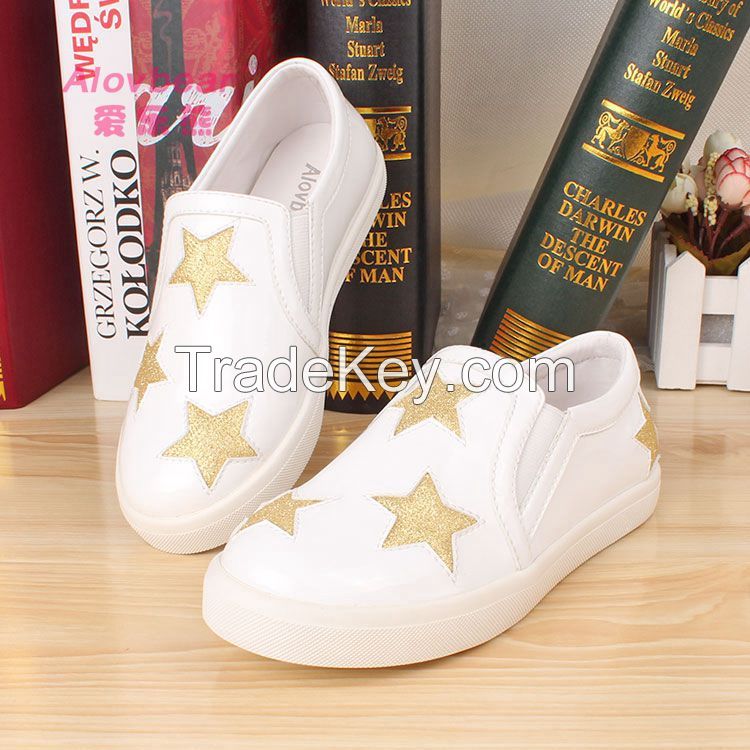 2015 new style fashion high quality casual flat children sports shoes