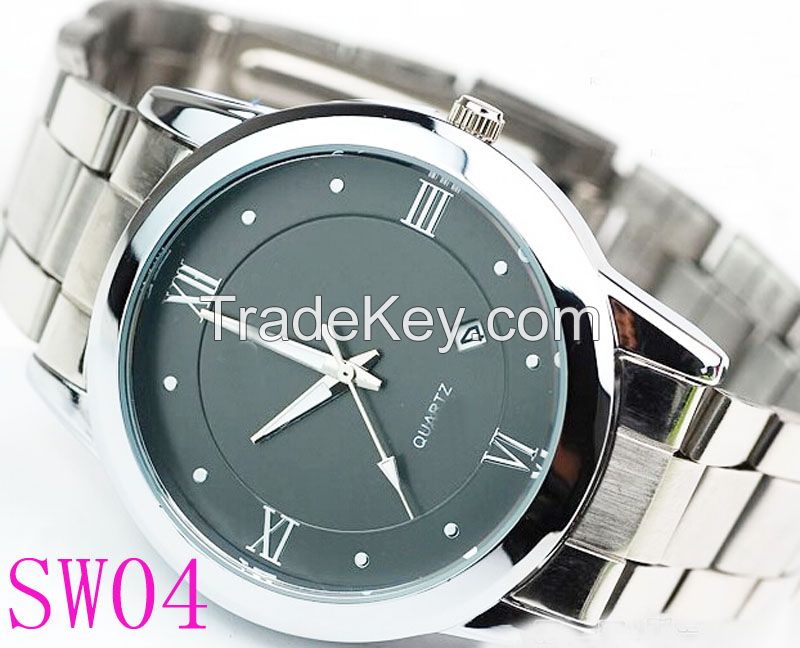 High quality Classic rolexable business man Japan movt quartz watch stainless steel back watch