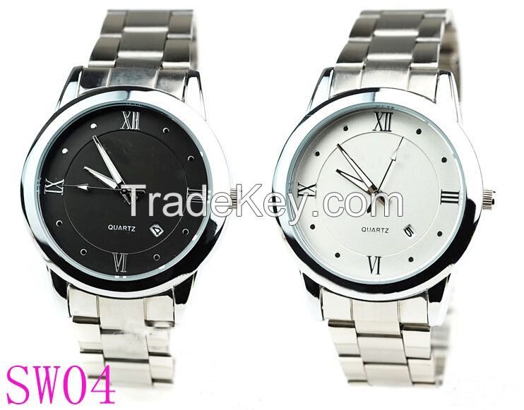 High quality Classic rolexable business man Japan movt quartz watch stainless steel back watch