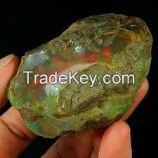 High Quality Round Shape Stunning Welo Opal Rough for Sale