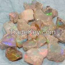 28 Crts Natural Rough Ethiopian Welo Multi Colour Fire Opal ! Opalhub ! AAA+++75