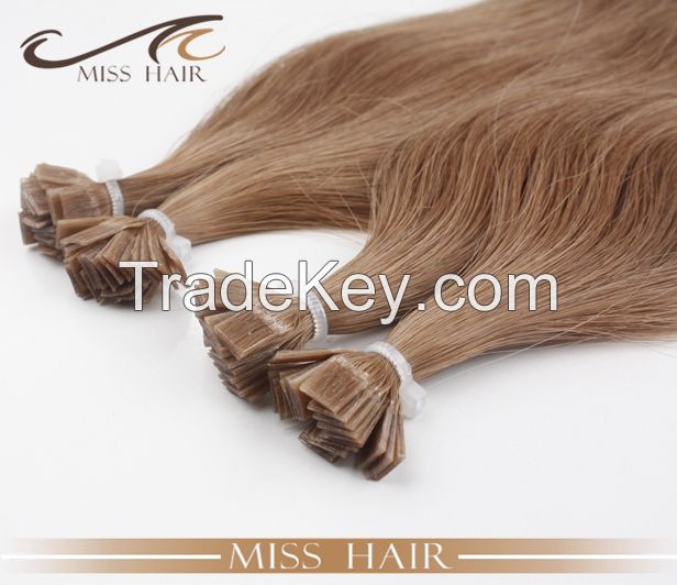 remy/virgin hair pre-bonded flat tip hair extension