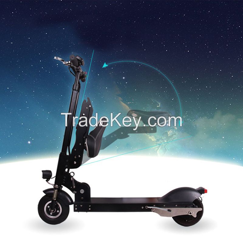 10 Inch Electric Outdoor Two Wheels Folding Scooter Bike with Lithium-Ion Battery