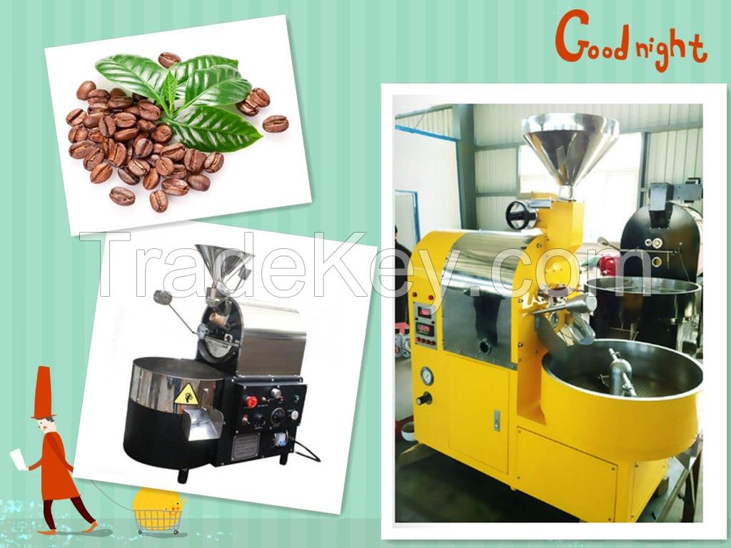 Stainless steel coffee roasting machine