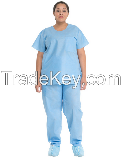 Disposable Non Woven Scrub Suit-China-Manufacturer-Hubei Xtra Safety Protection