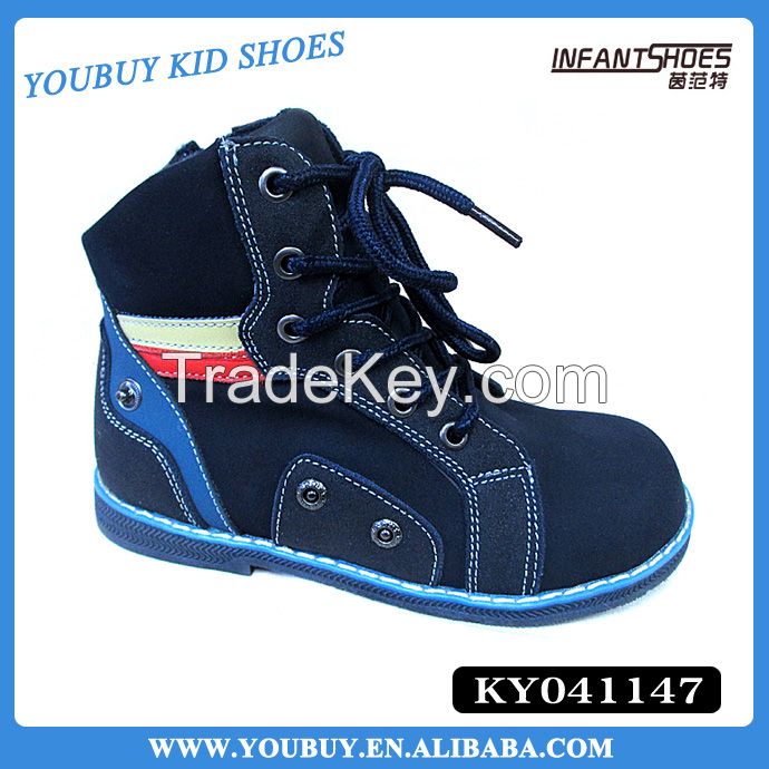 New stylish children leather orthopedic shoes, best sale fashion boots