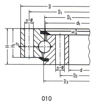 Single-Row Ball Four-Point Contact Ball Slewing Bearing