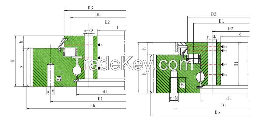 Ball and Roller combined slewing bearing