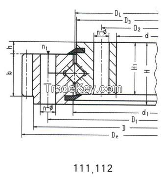 Single-Row Crossed Roller Slewing Bearing (Standard Series 11)