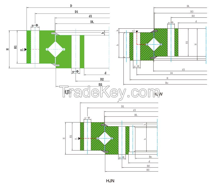 Single-Row Crossed Roller Slewing Ring