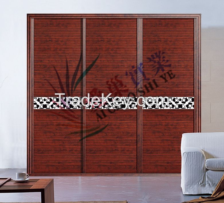 sliding wardrobe door with bleeding price made in China