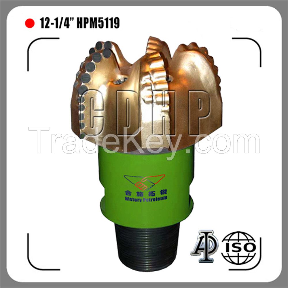 12 1/4&quot; API pdc drill bit,authenticity guarantee pdc drill bit,pdc drill bit for hard formation