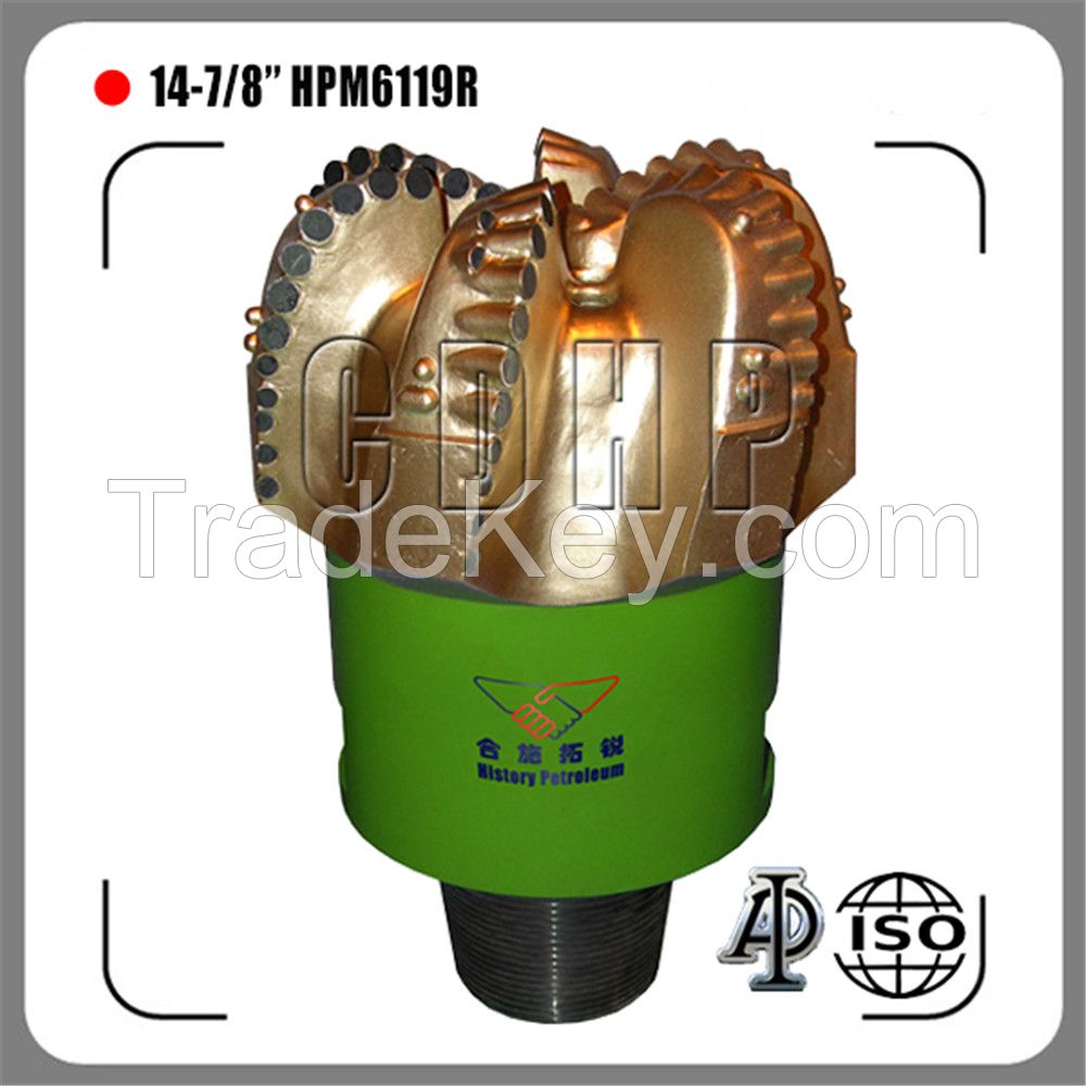 14 7/8&quot;matrix body pdc bit, tungsten carbide pdc bit, strong wear resistance pdc bit