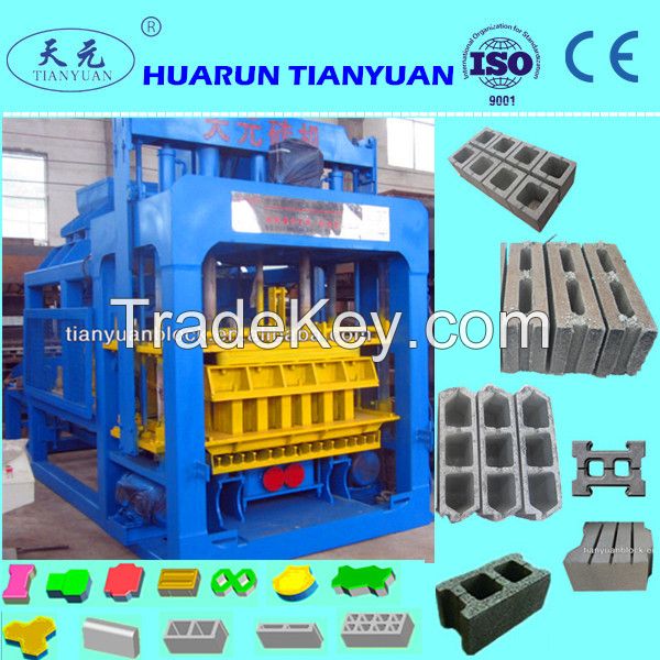 foam concrete machine model QTY12-15 concrete block brick forming mach