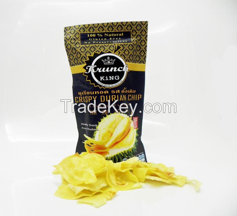 Crispy Durian Chips Krunch King AAA grade 15g.