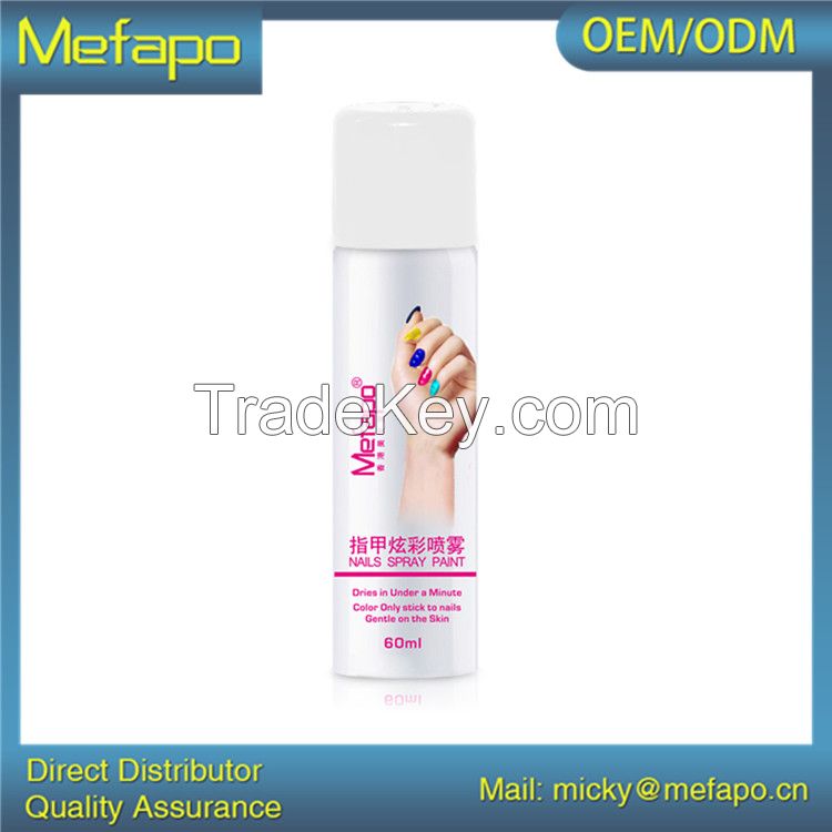 OEM ODM matte spray nail polish gel aluminum can